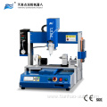 Thread coating machine for inside thread glue dispenser